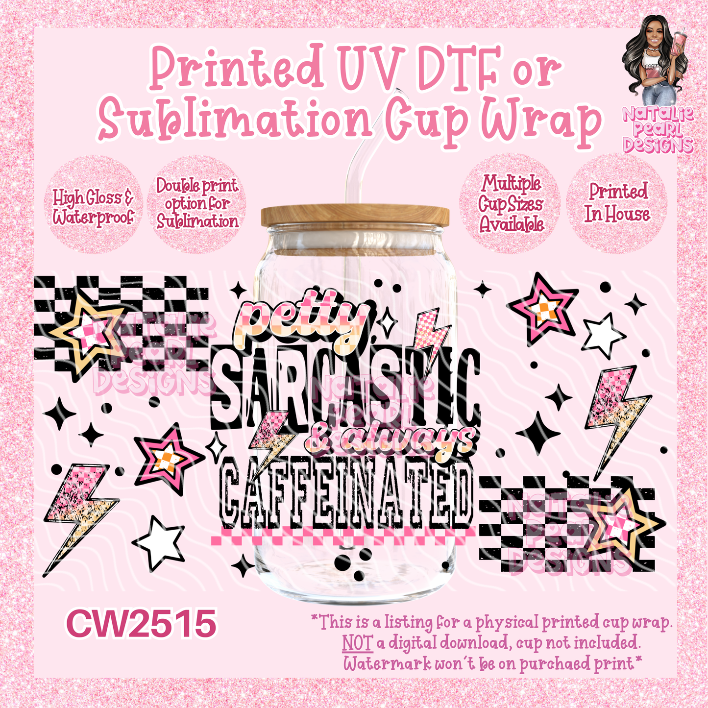 CW2515 UV DTF/SUB Cup Wraps