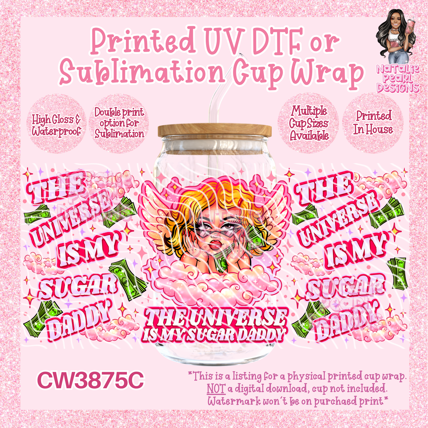 CW3875C UV DTF/SUB Cup Wraps