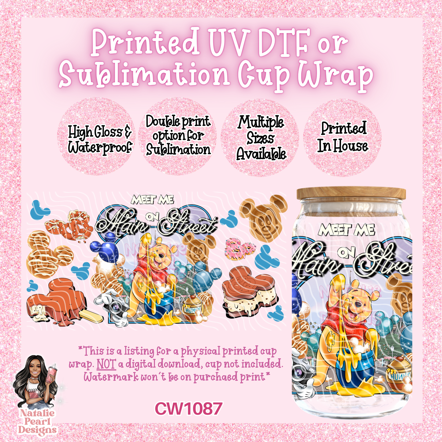 CW1087 UV DTF/SUB Cup Wrap