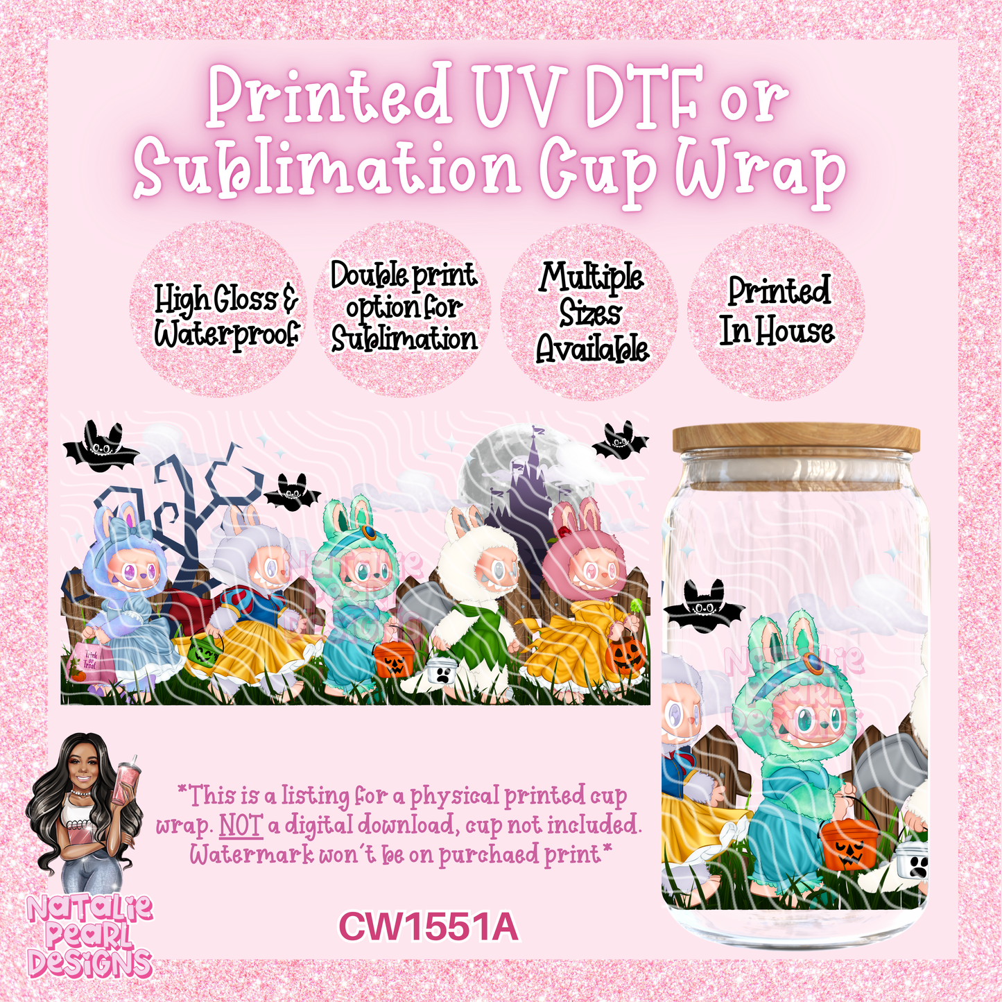CW1551A UV DTF/SUB Cup Wrap