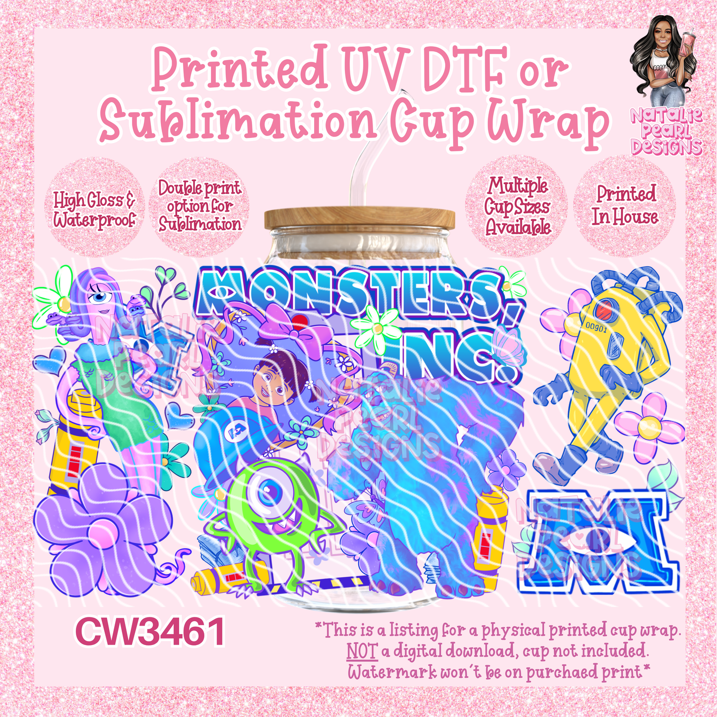 CW3461 UV DTF/SUB Cup Wraps