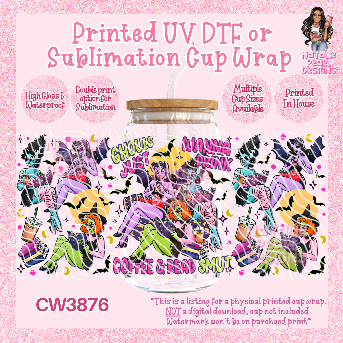 CW3876 UV DTF/SUB Cup Wraps