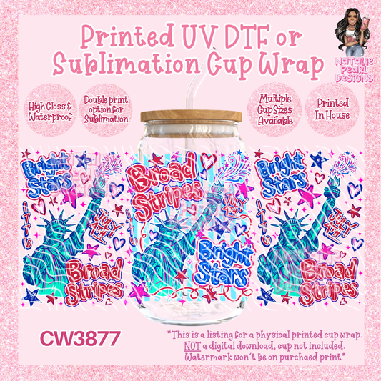 CW3877 UV DTF/SUB Cup Wraps
