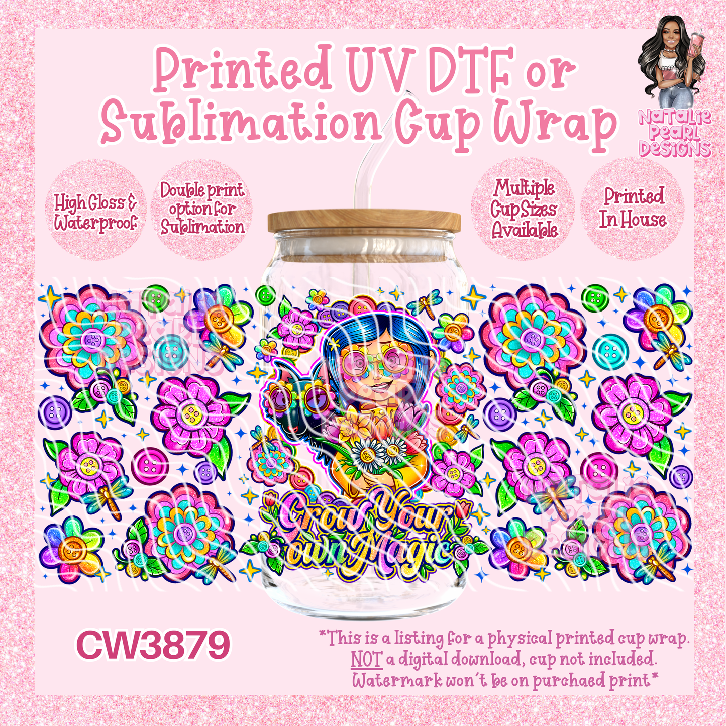 CW3879 UV DTF/SUB Cup Wraps