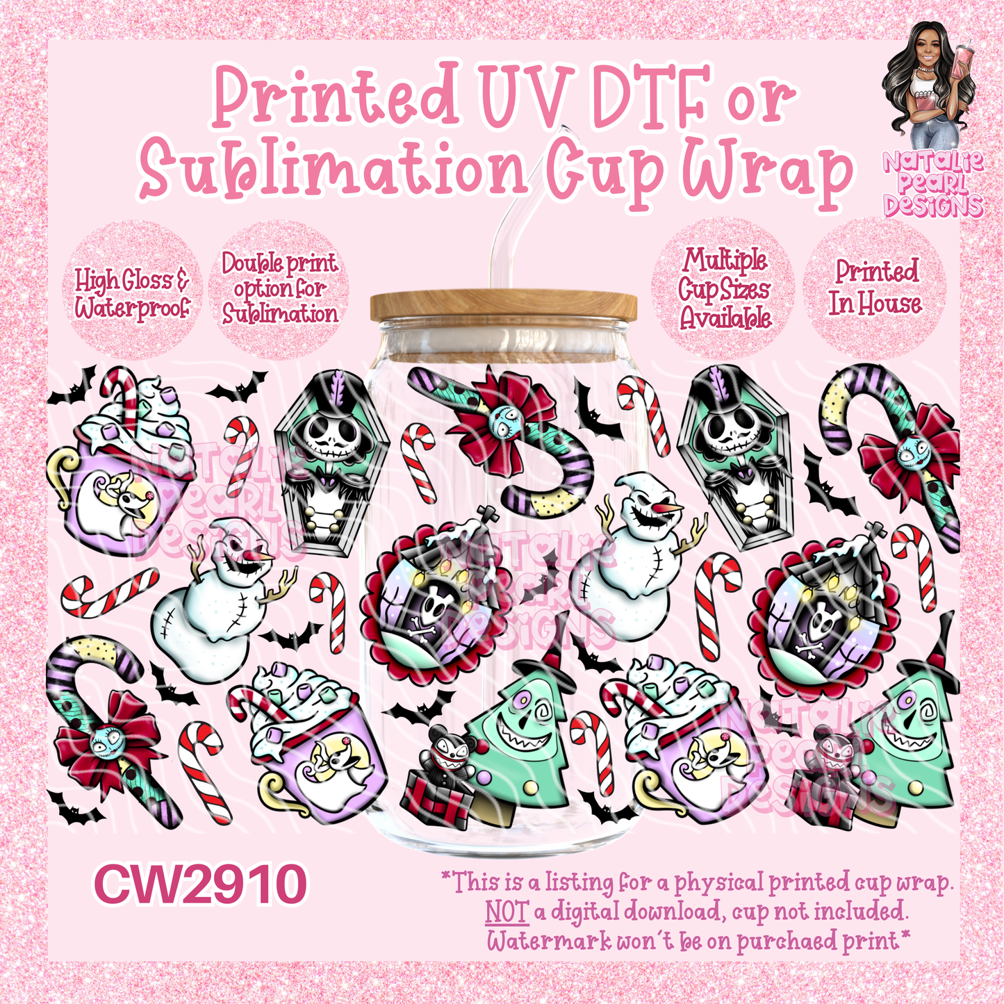 CW2910 UV DTF/SUB Cup Wraps