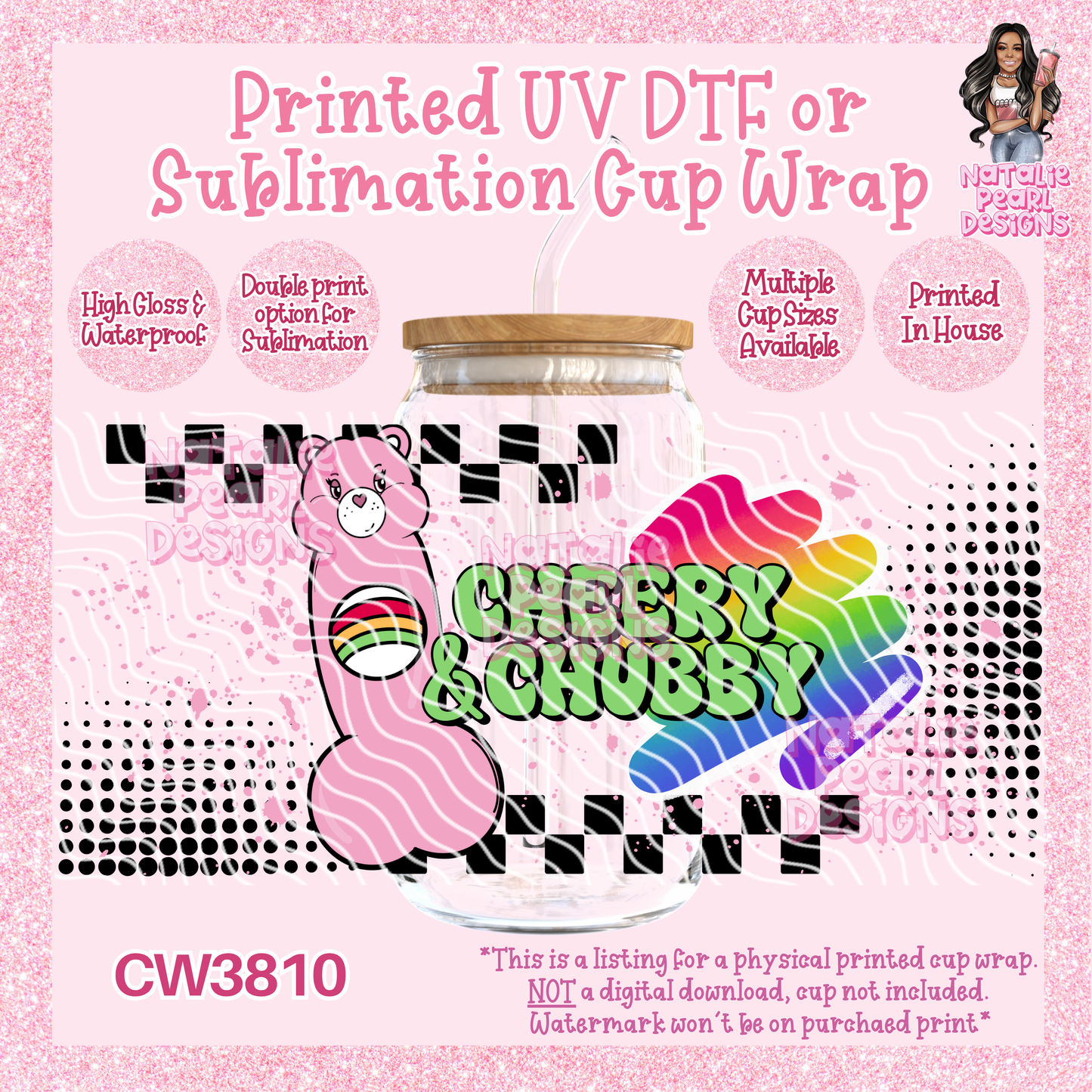 CW3810 UV DTF/SUB Cup Wraps