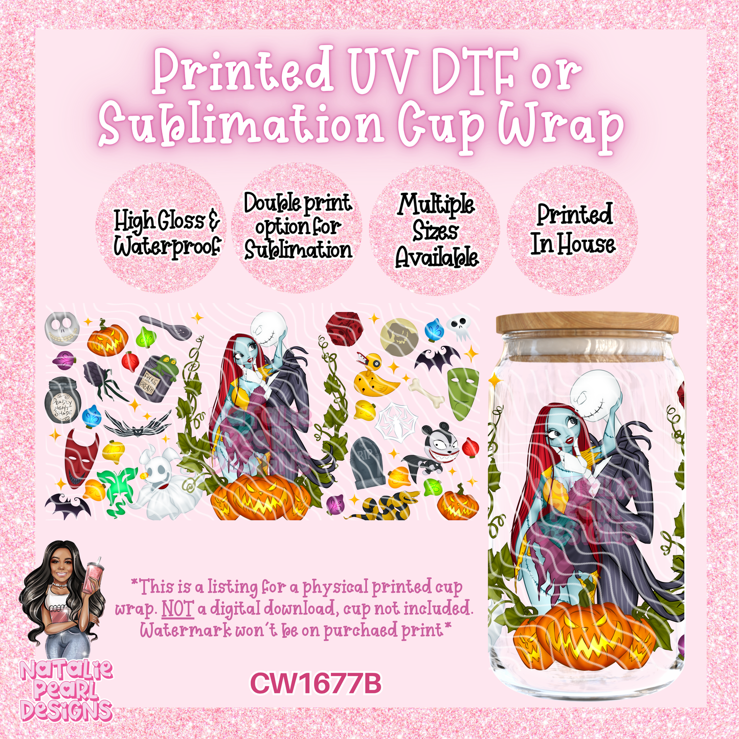 CW1677B UV DTF/SUB Cup Wraps