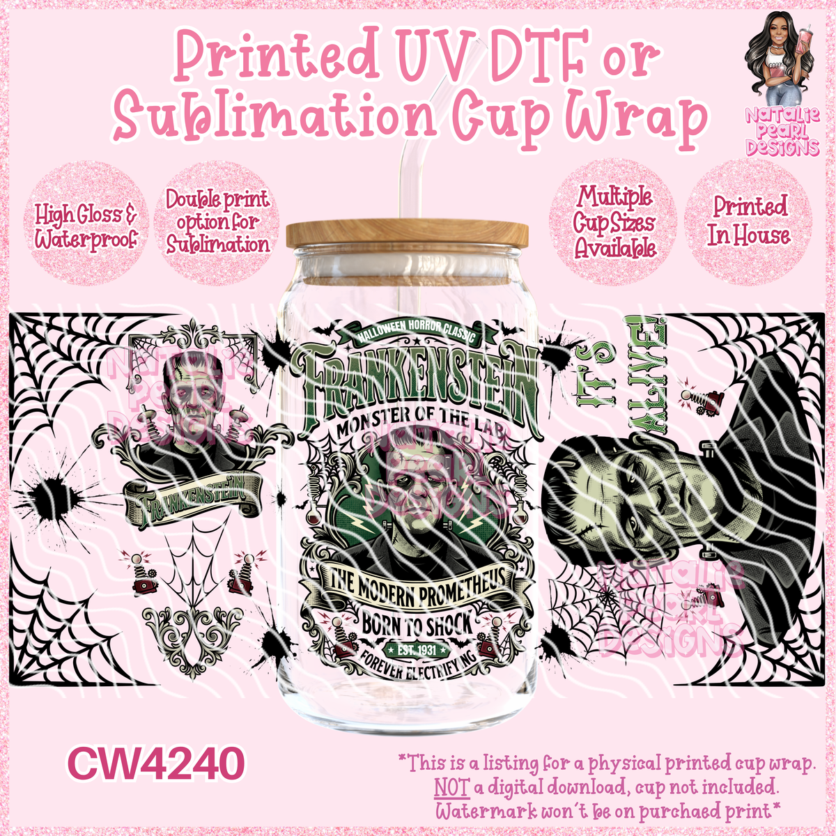 CW4240 UV DTF/SUB Cup Wraps