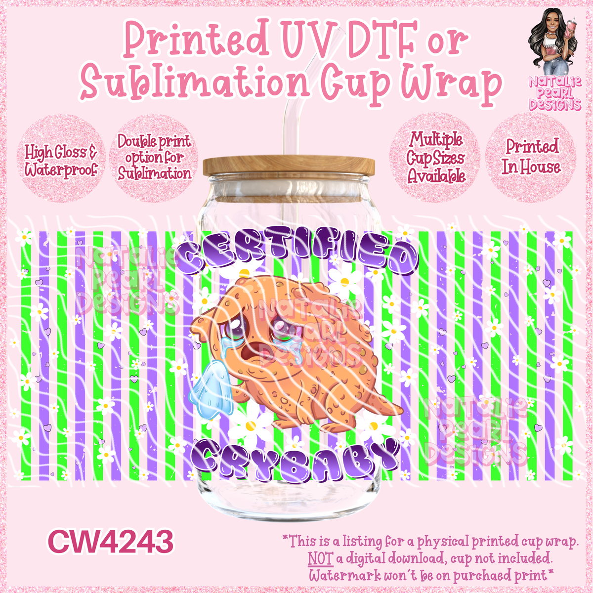 CW4243 UV DTF/SUB Cup Wraps