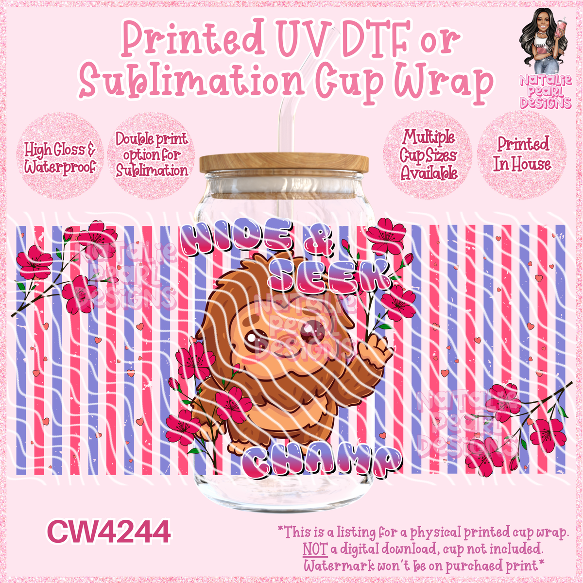 CW4244 UV DTF/SUB Cup Wraps