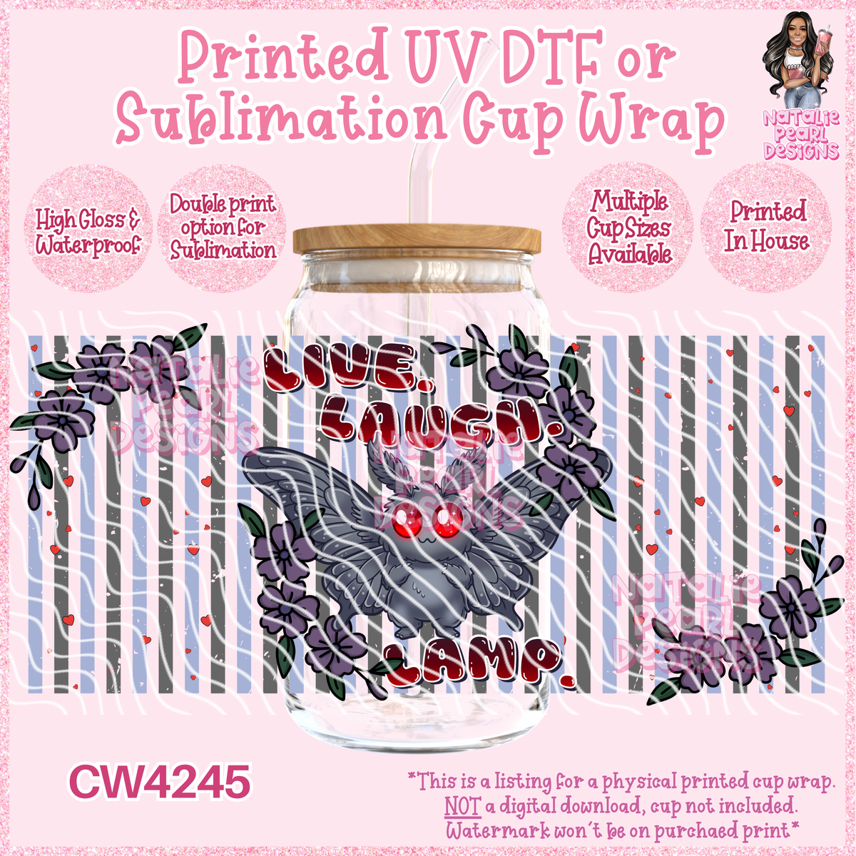 CW4245 UV DTF/SUB Cup Wraps