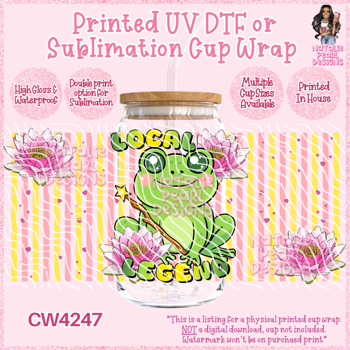 CW4247 UV DTF/SUB Cup Wraps