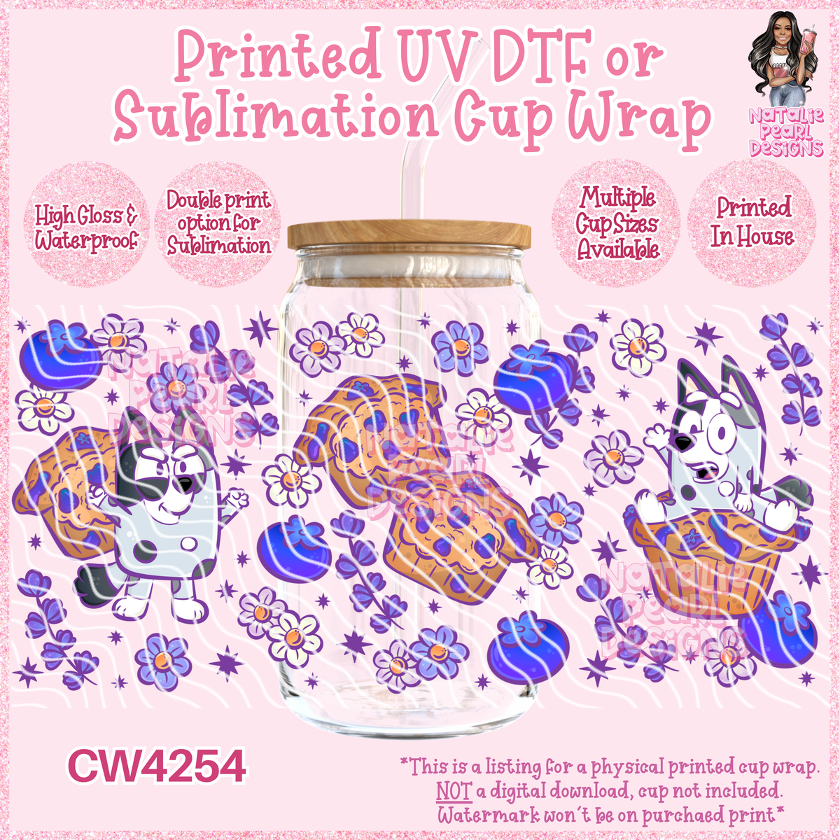CW4254 UV DTF/SUB Cup Wraps