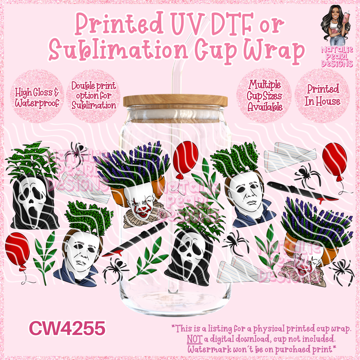 CW4255 UV DTF/SUB Cup Wraps
