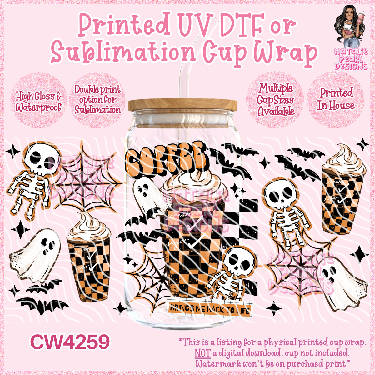 CW4259 UV DTF/SUB Cup Wraps