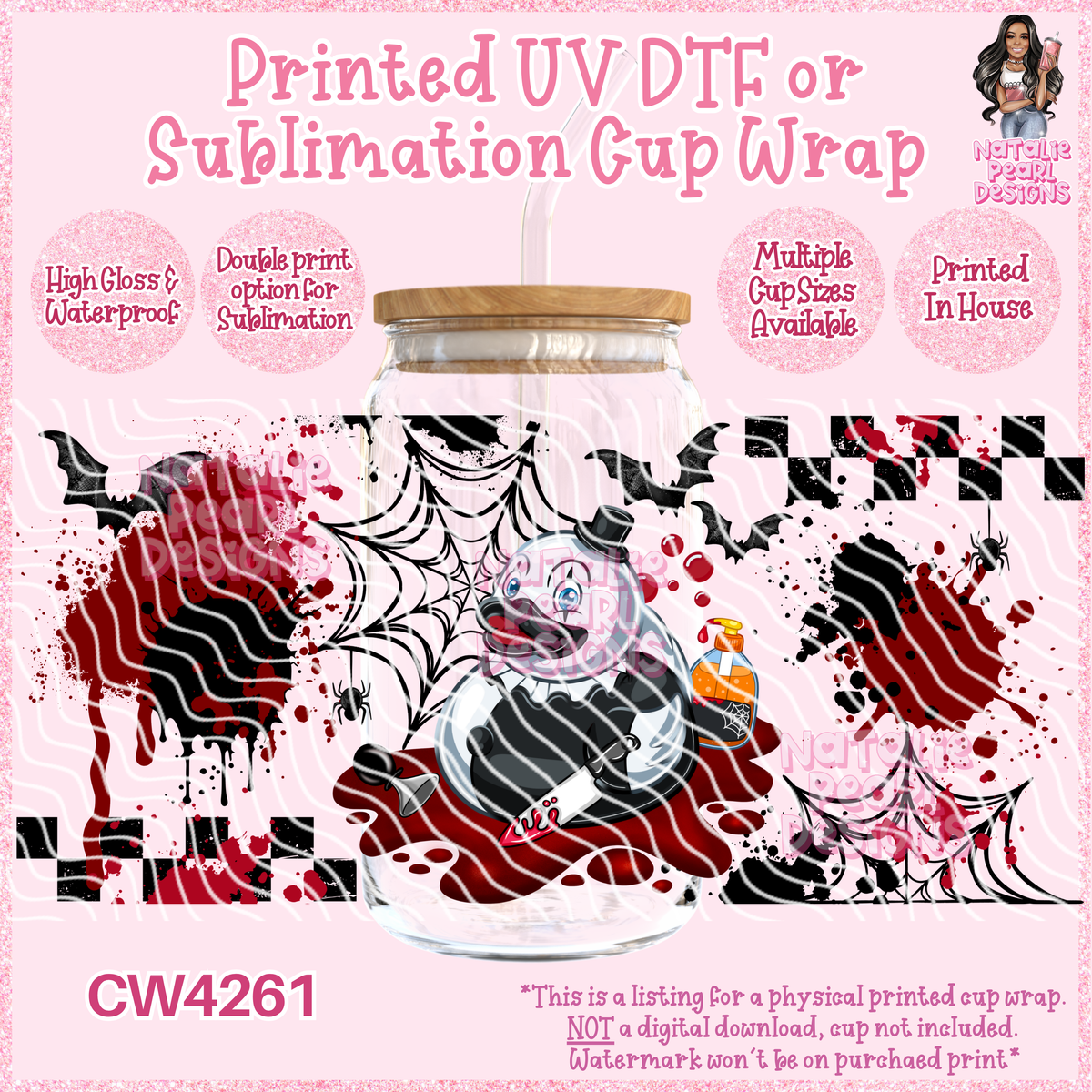 CW4261 UV DTF/SUB Cup Wraps