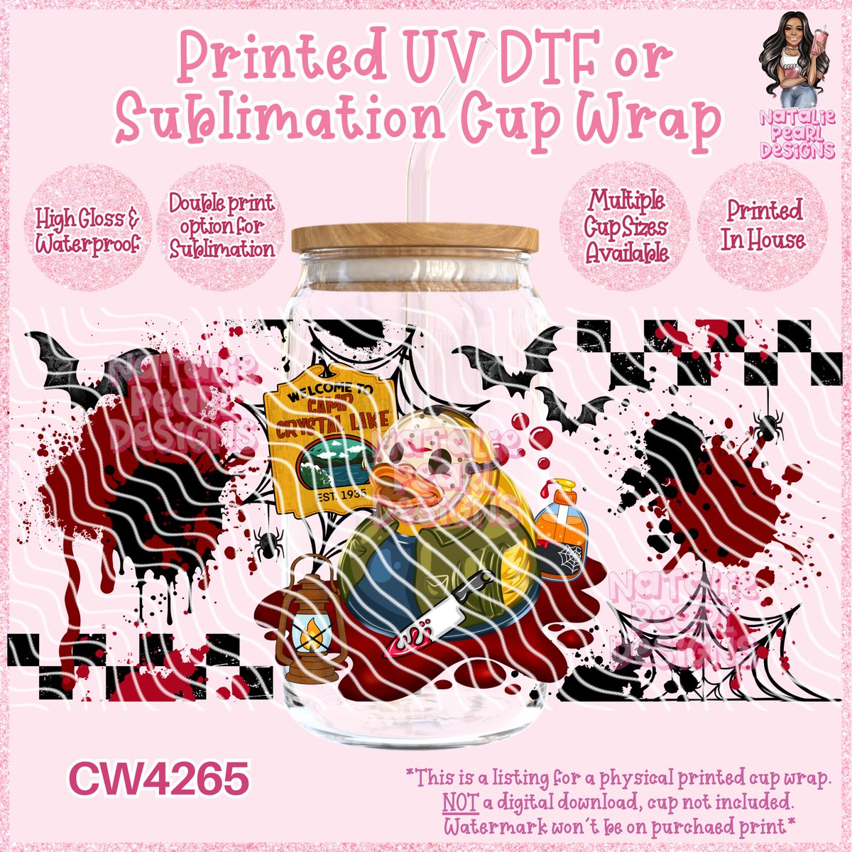 CW4265 UV DTF/SUB Cup Wraps