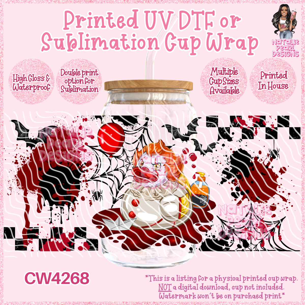 CW4268 UV DTF/SUB Cup Wraps