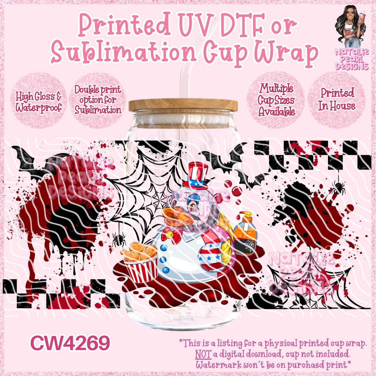 CW4269 UV DTF/SUB Cup Wraps