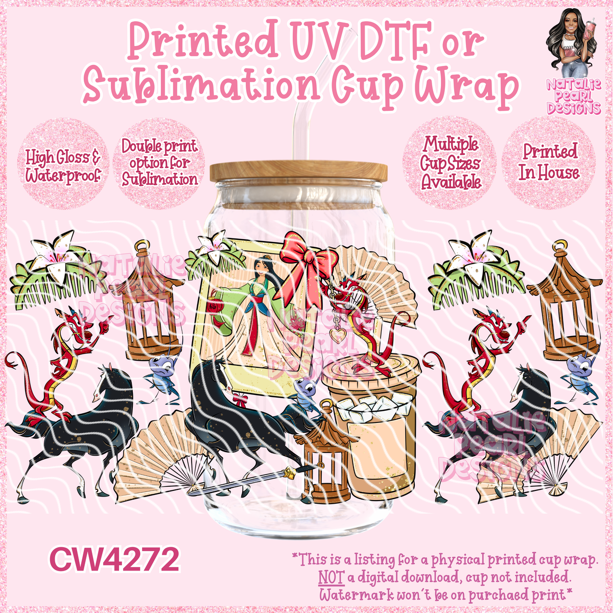 CW4272 UV DTF/SUB Cup Wraps
