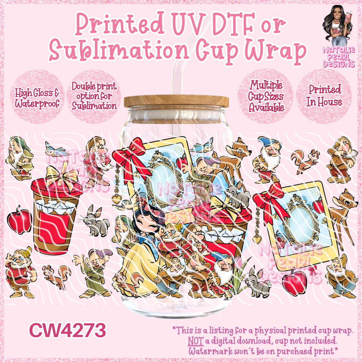CW4273 UV DTF/SUB Cup Wraps