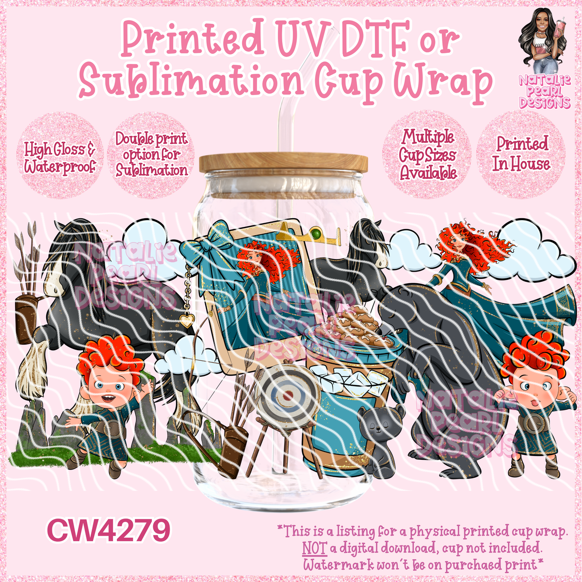 CW4279 UV DTF/SUB Cup Wraps