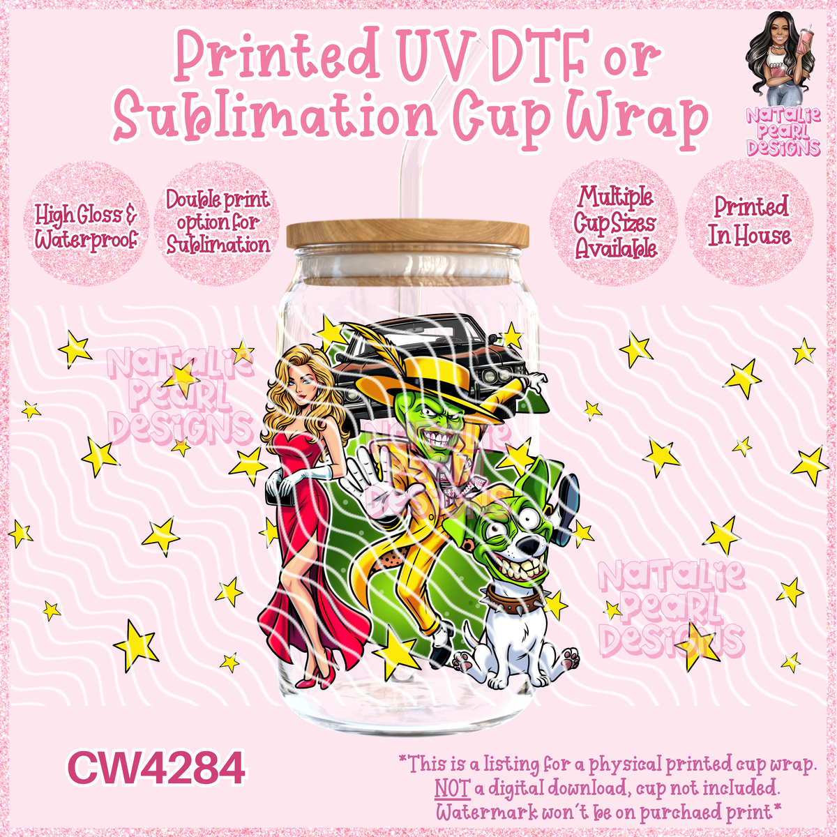CW4284 UV DTF/SUB Cup Wraps
