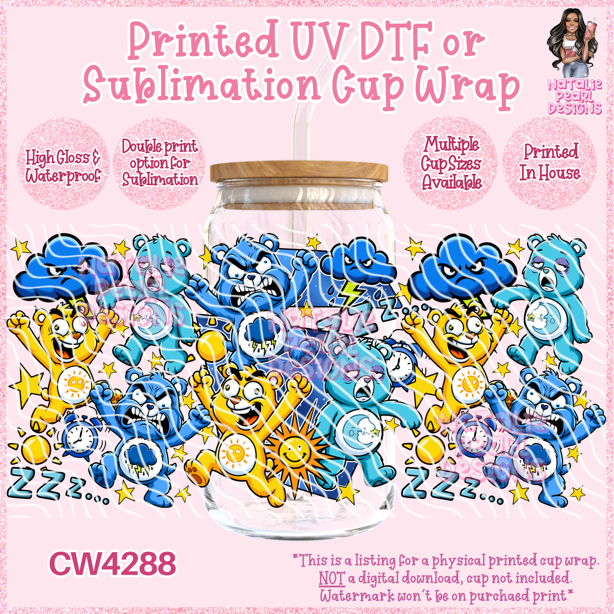 CW4288 UV DTF/SUB Cup Wraps