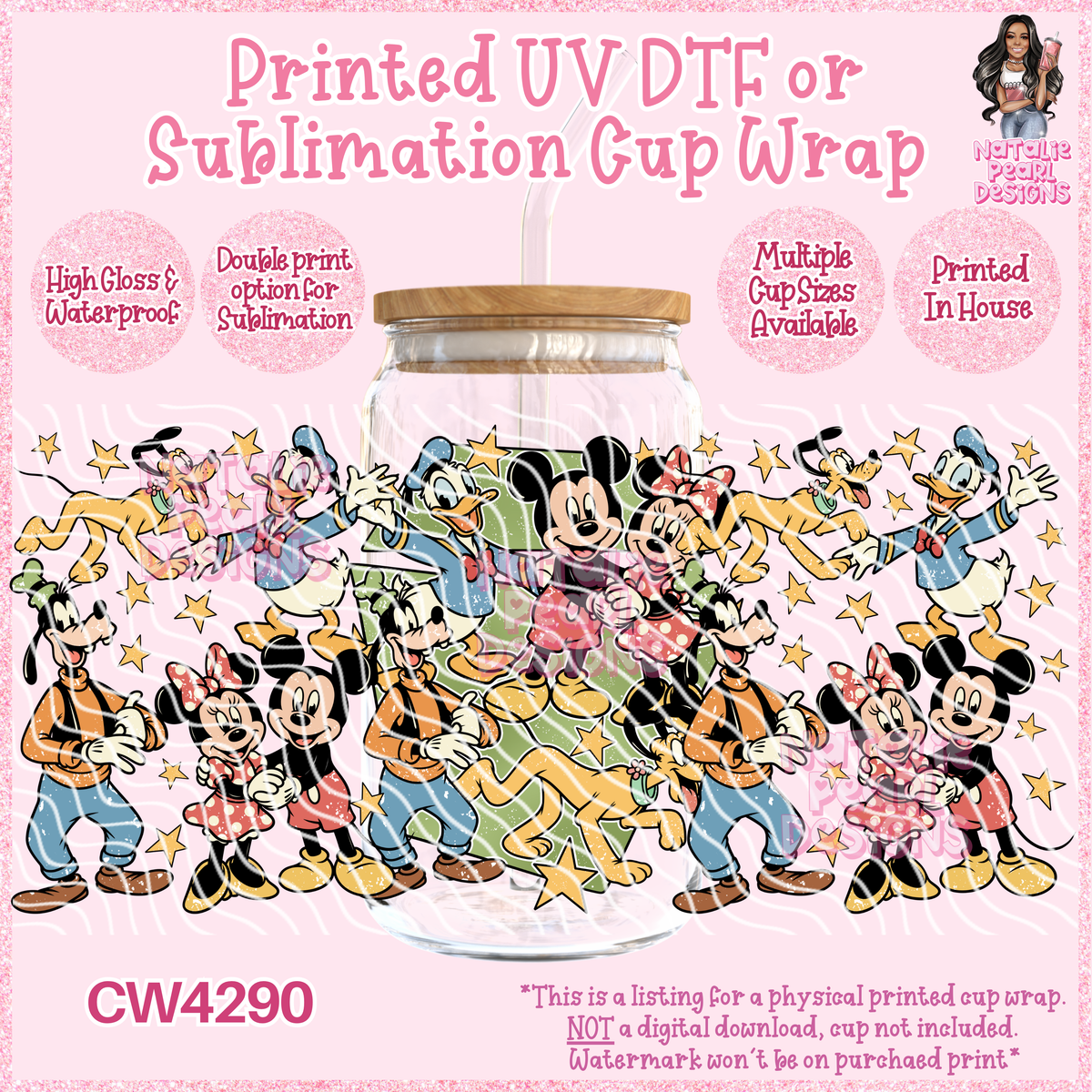 CW4290 UV DTF/SUB Cup Wraps