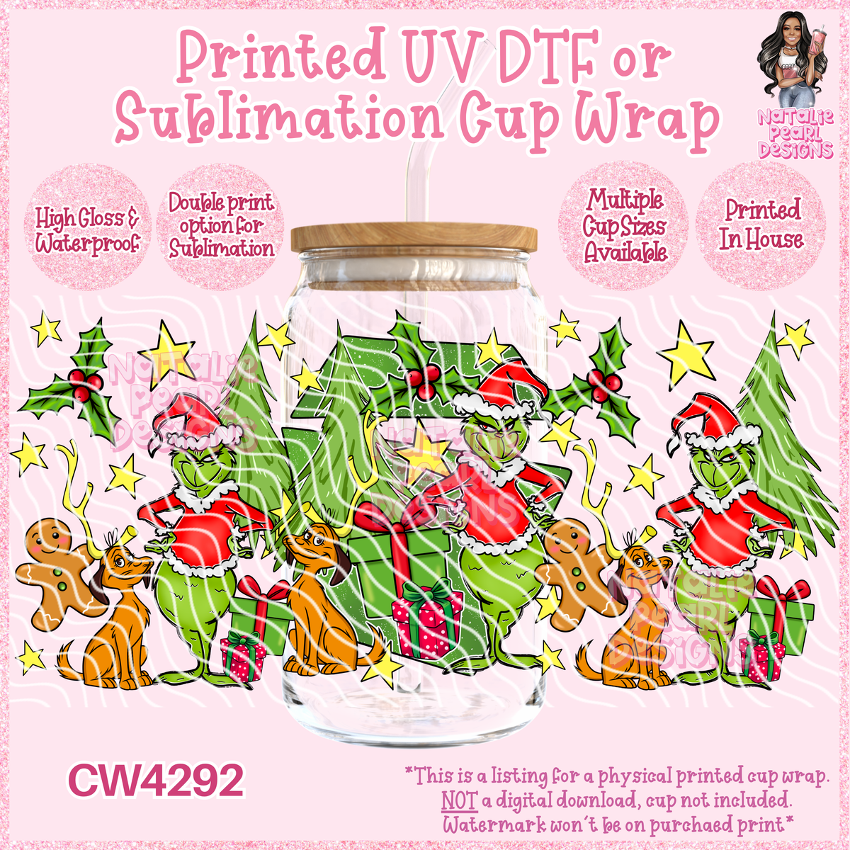 CW4292 UV DTF/SUB Cup Wraps