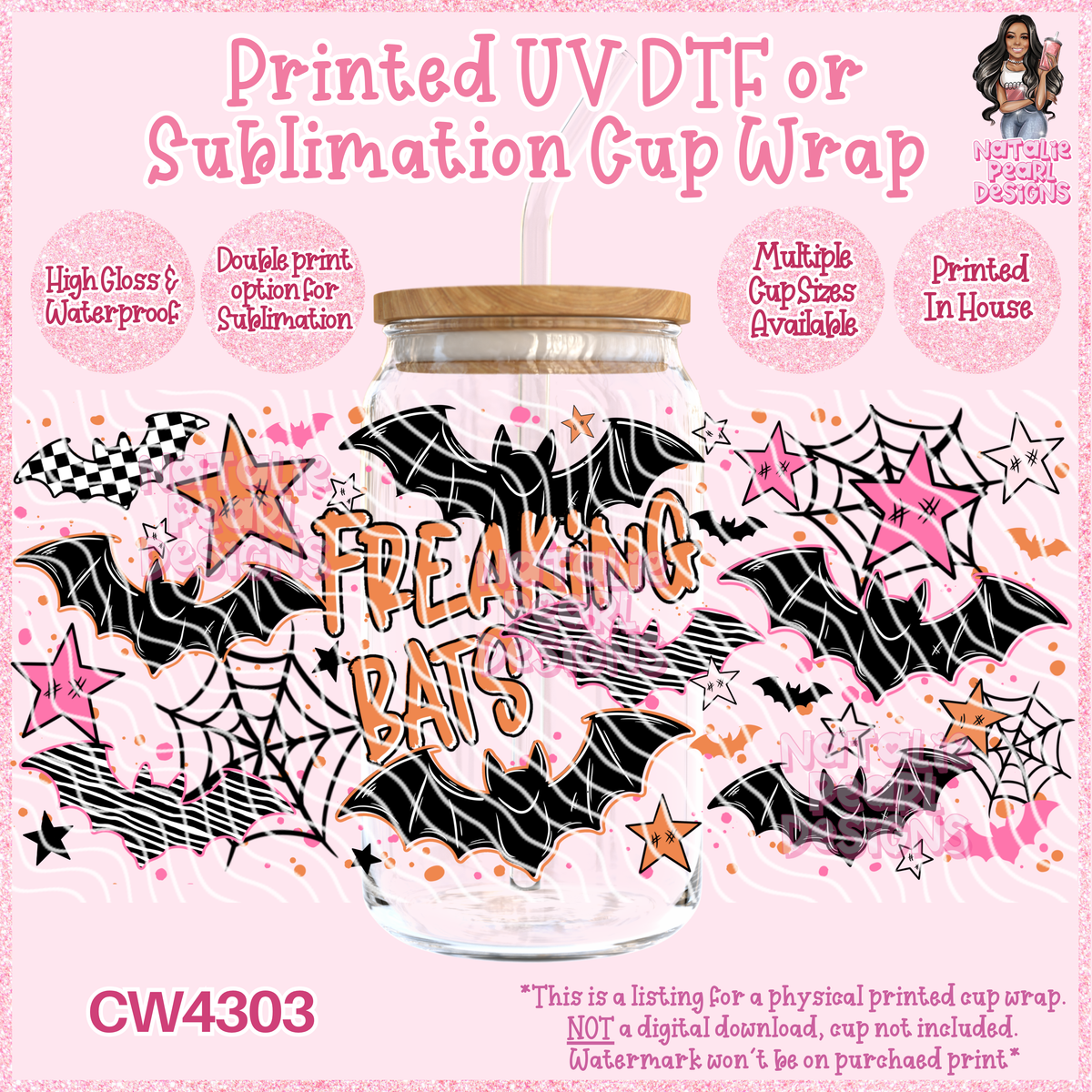 CW4303 UV DTF/SUB Cup Wraps