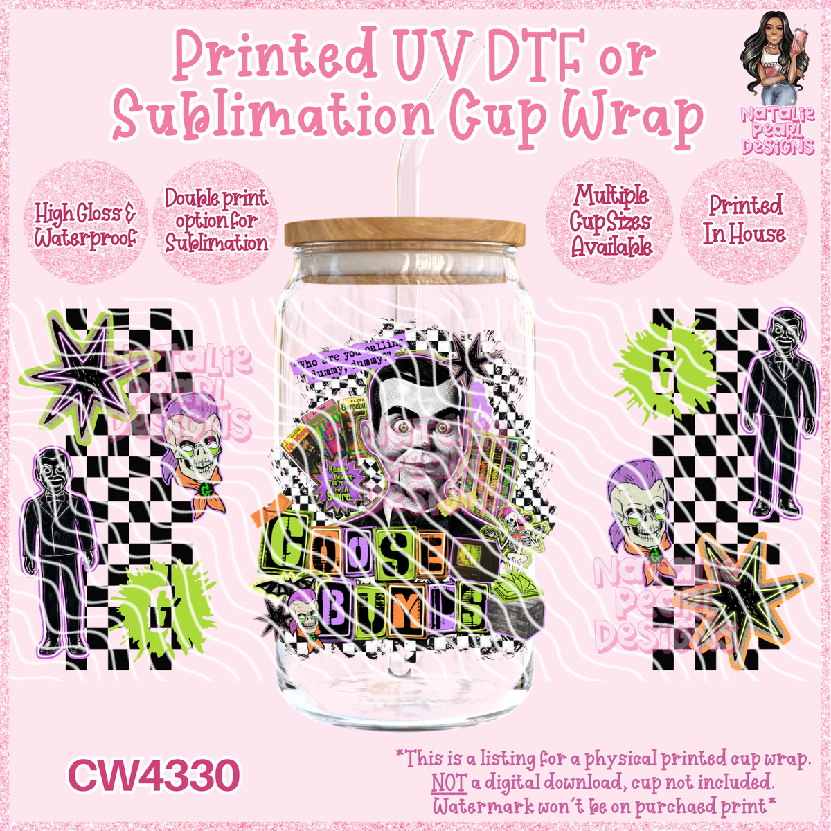 CW4330 UV DTF/SUB Cup Wraps