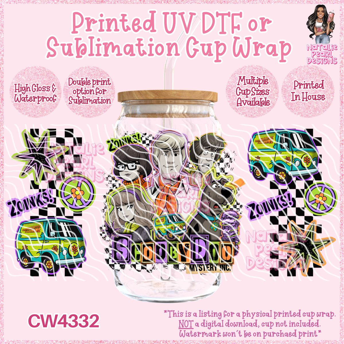 CW4332 UV DTF/SUB Cup Wraps