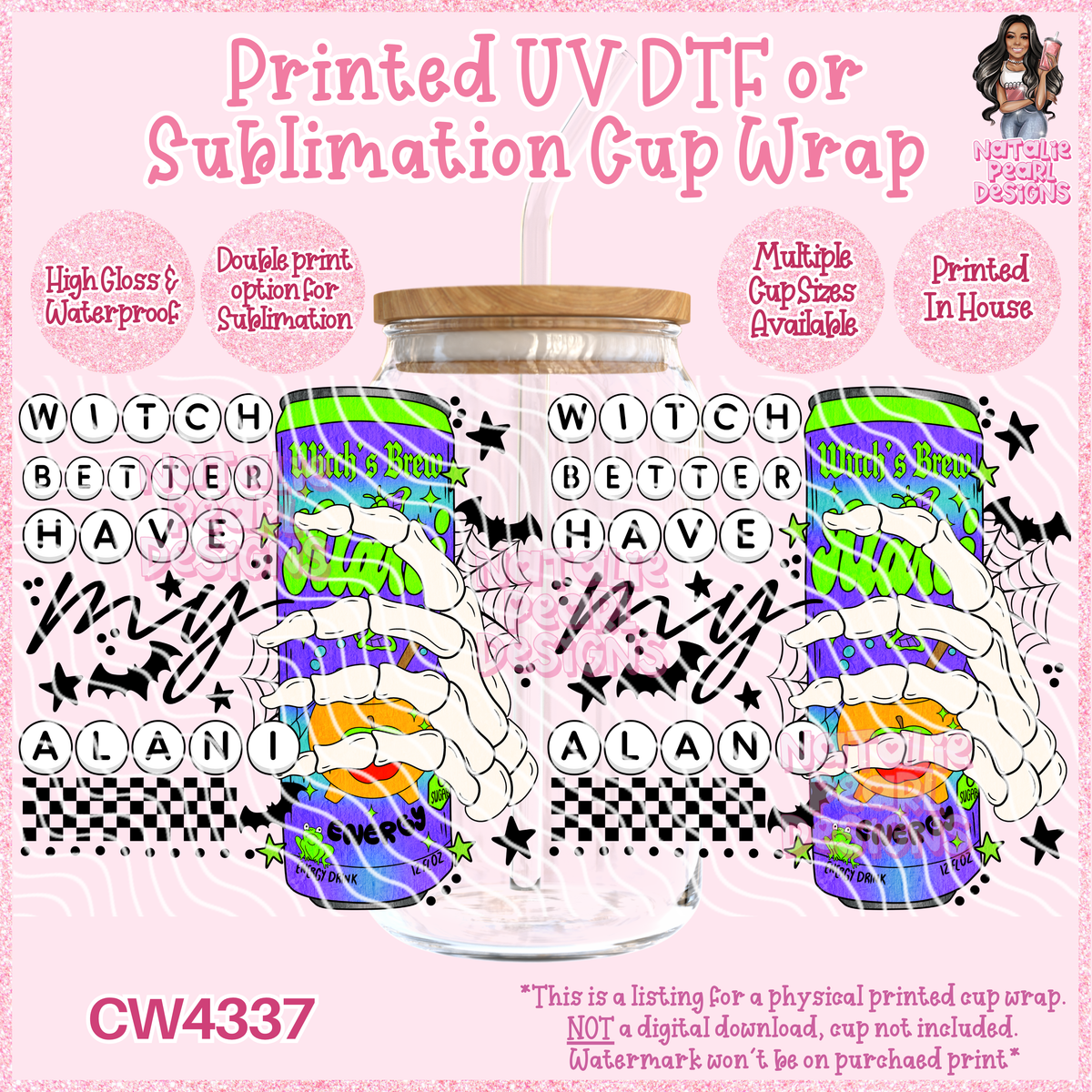 CW4337 UV DTF/SUB Cup Wraps