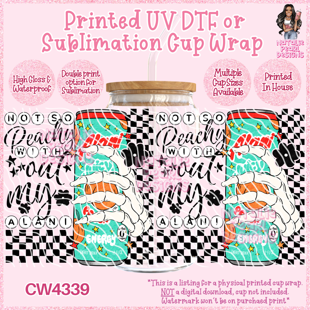 CW4339 UV DTF/SUB Cup Wraps