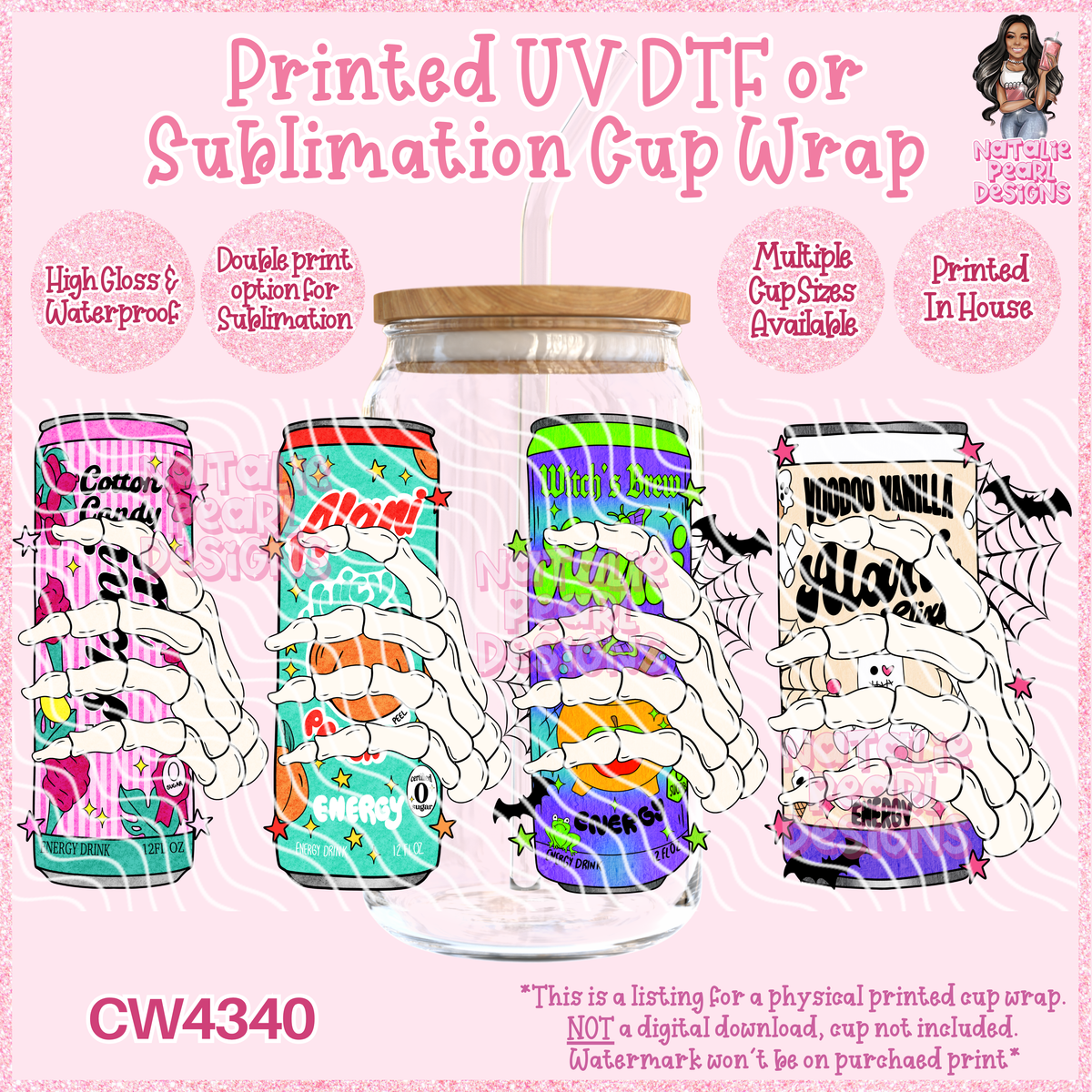 CW4340 UV DTF/SUB Cup Wraps