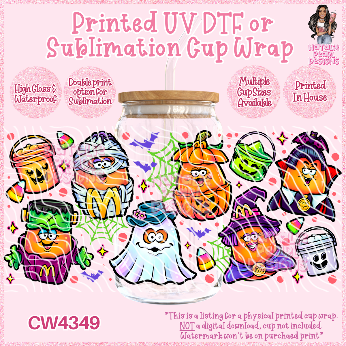 CW4349 UV DTF/SUB Cup Wraps