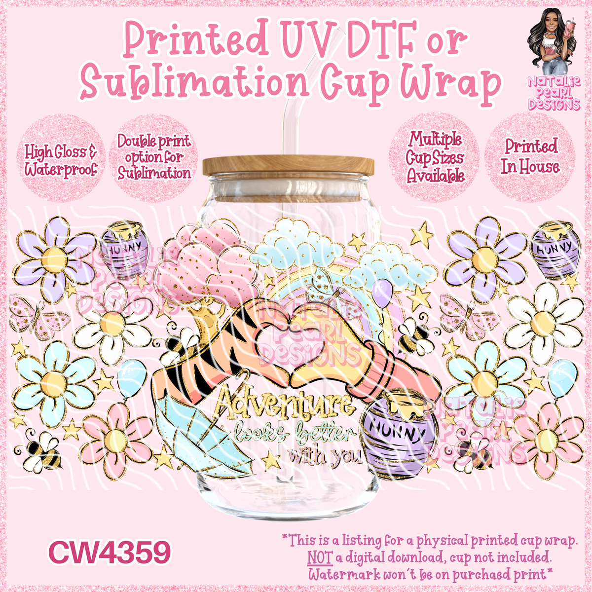 CW4359 UV DTF/SUB Cup Wraps