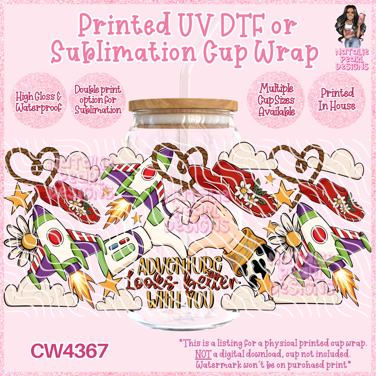 CW4367 UV DTF/SUB Cup Wraps