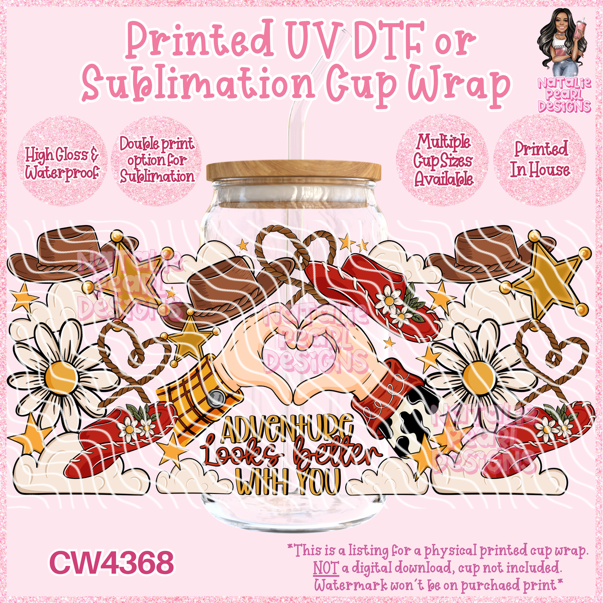 CW4368 UV DTF/SUB Cup Wraps