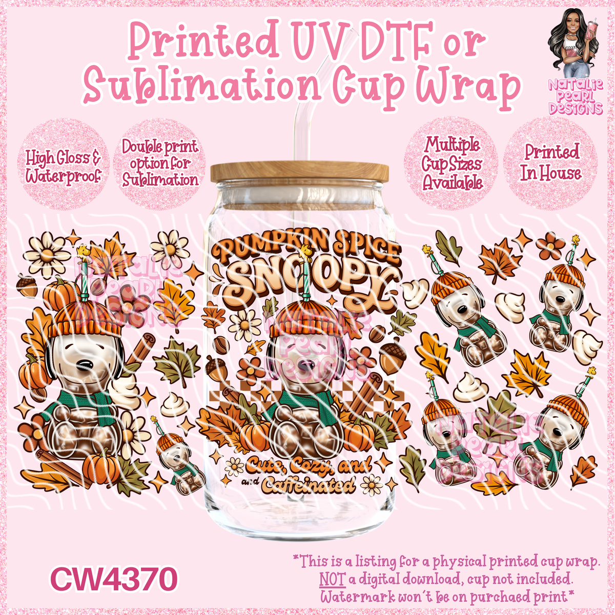 CW4370 UV DTF/SUB Cup Wraps