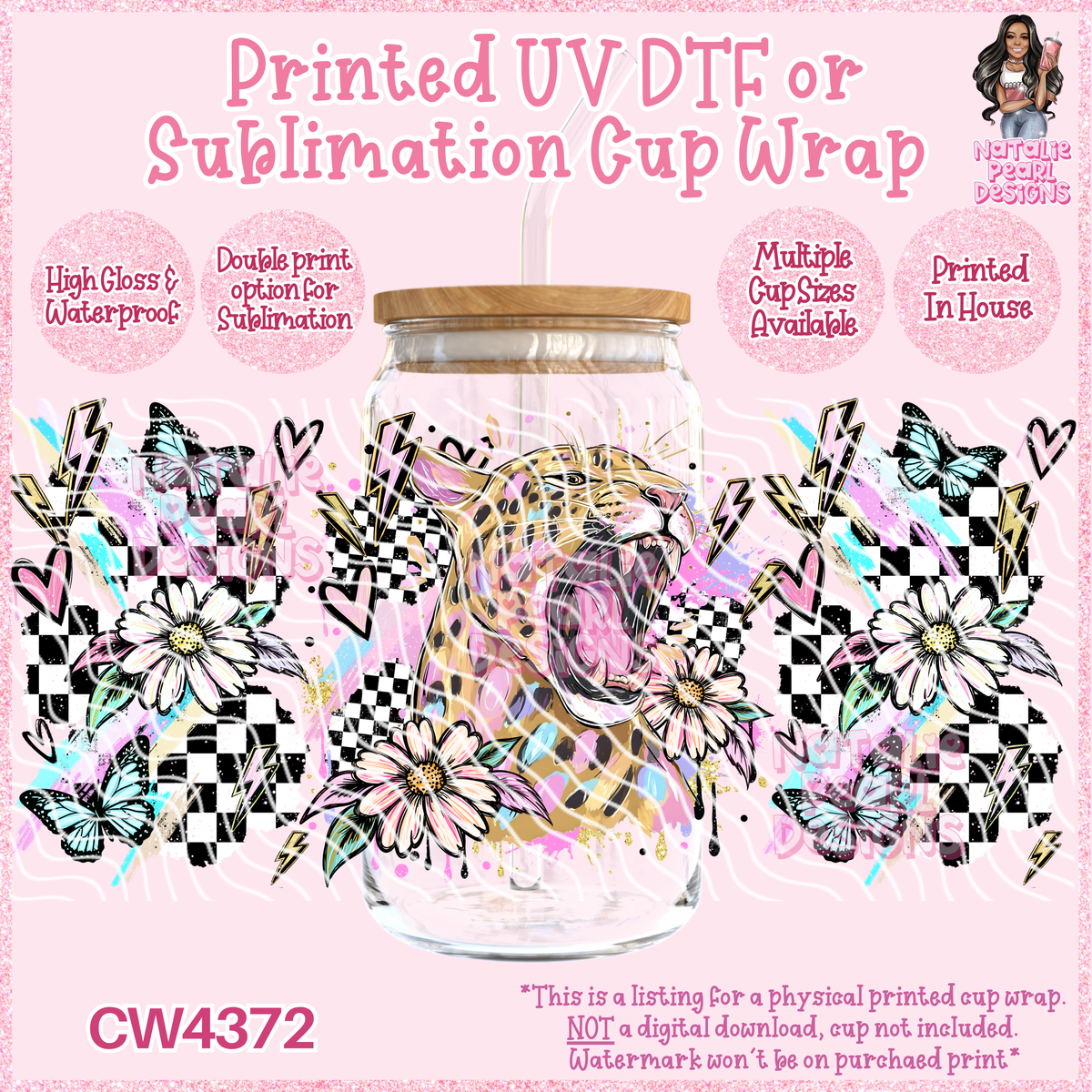 CW4372 UV DTF/SUB Cup Wraps