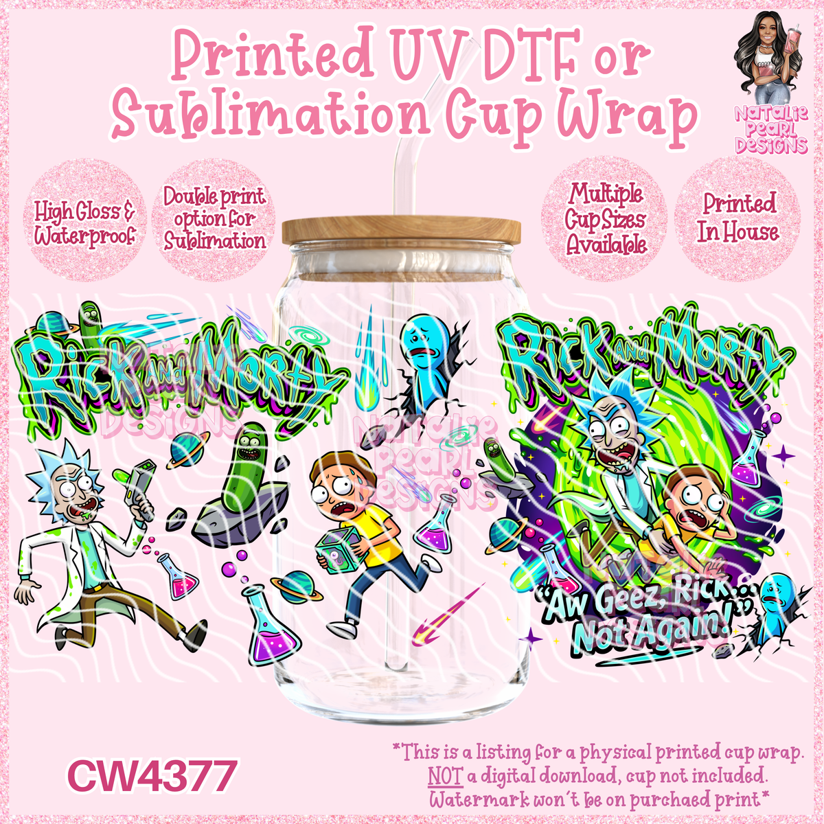 CW4377 UV DTF/SUB Cup Wraps