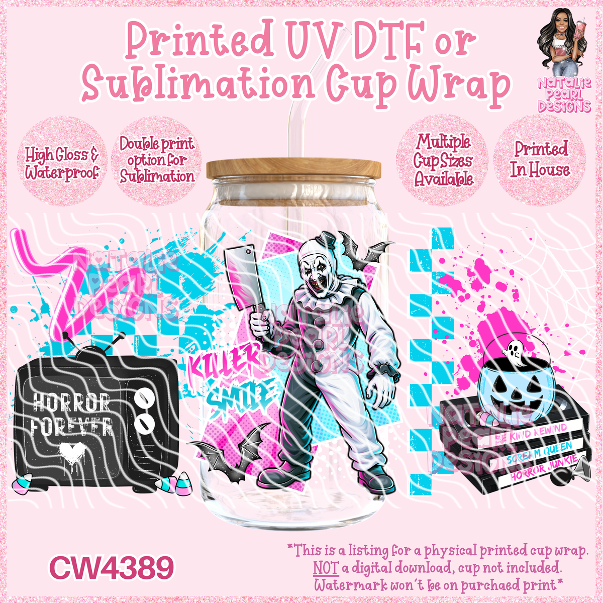 CW4389 UV DTF/SUB Cup Wraps