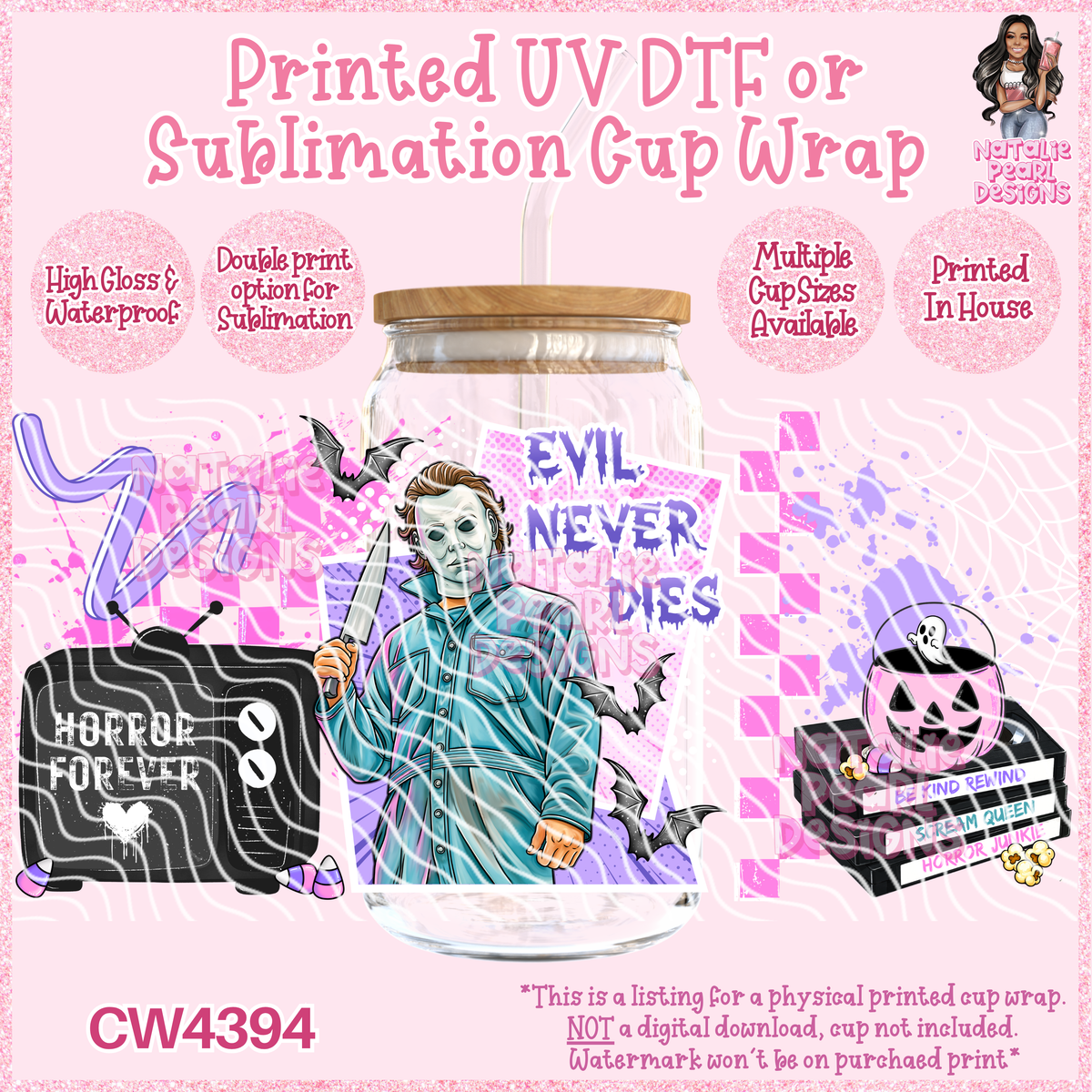 CW4394 UV DTF/SUB Cup Wraps