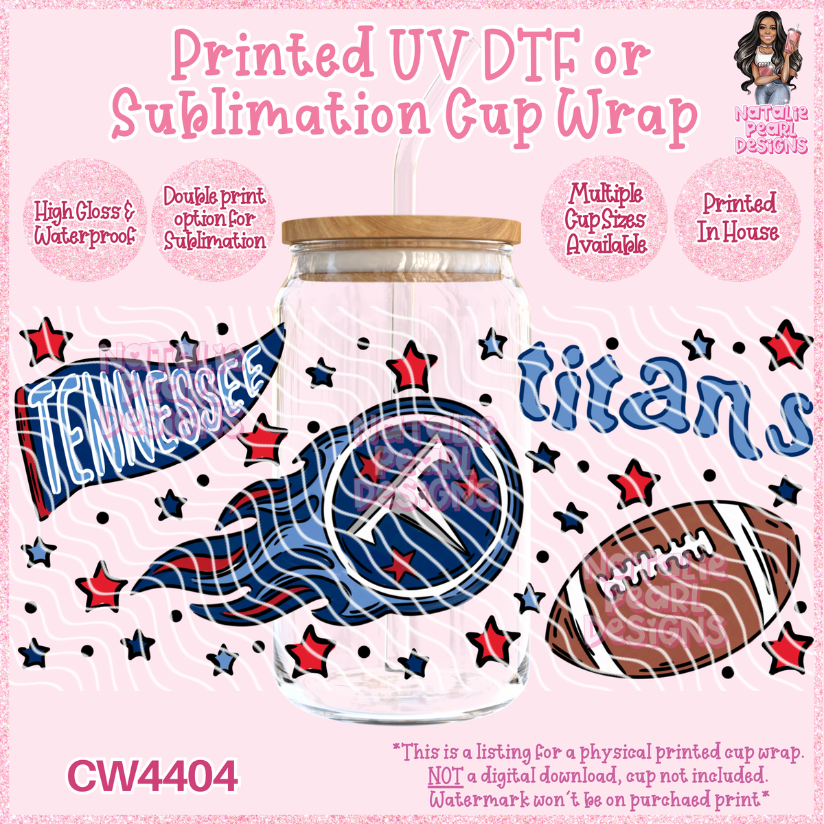 CW4404 UV DTF/SUB Cup Wraps