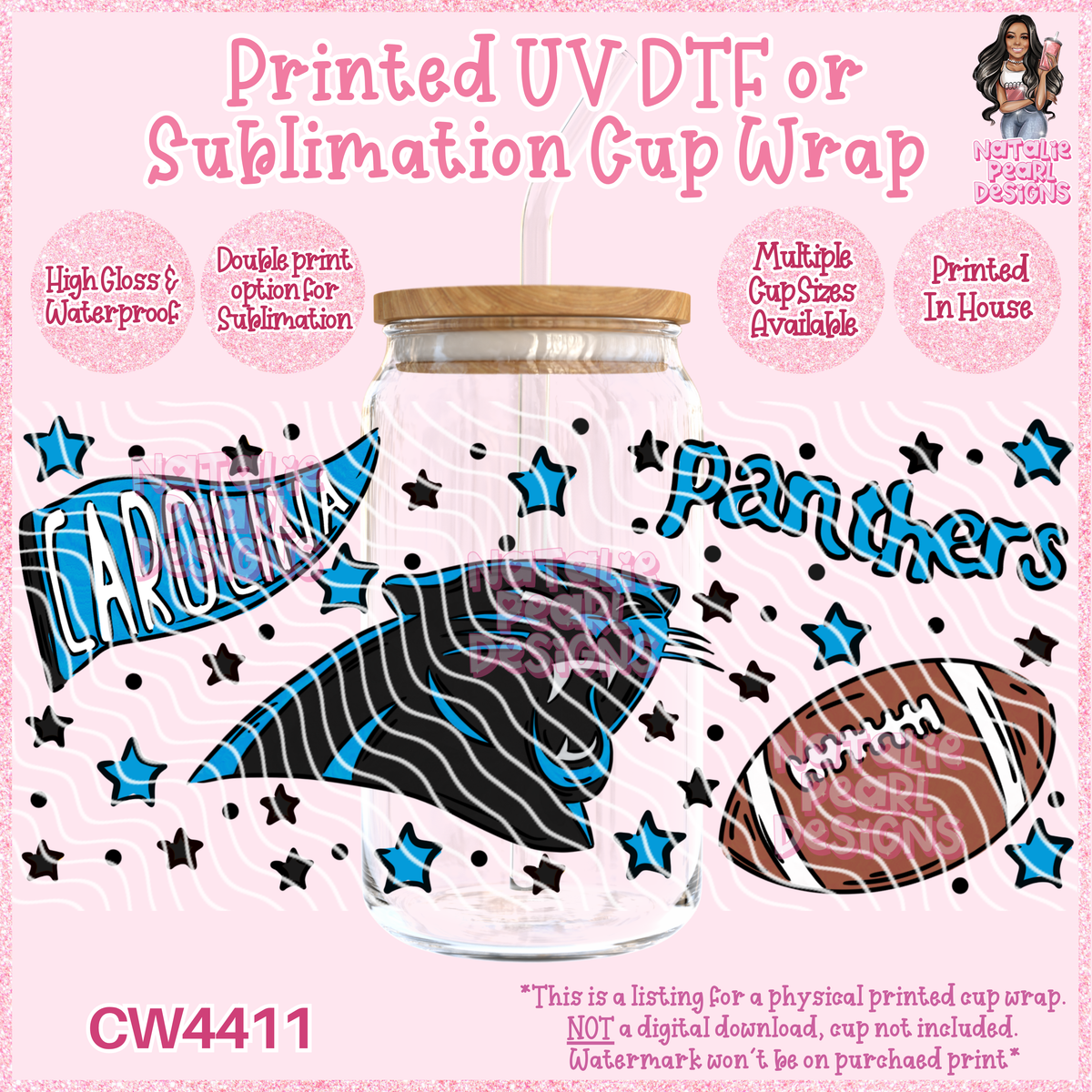 CW4411 UV DTF/SUB Cup Wraps