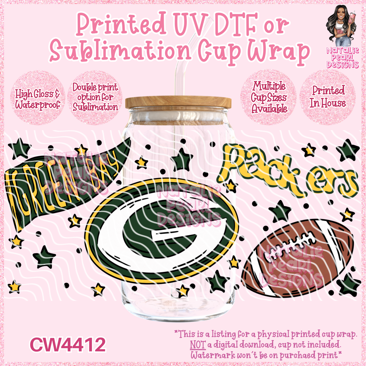 CW4412 UV DTF/SUB Cup Wraps