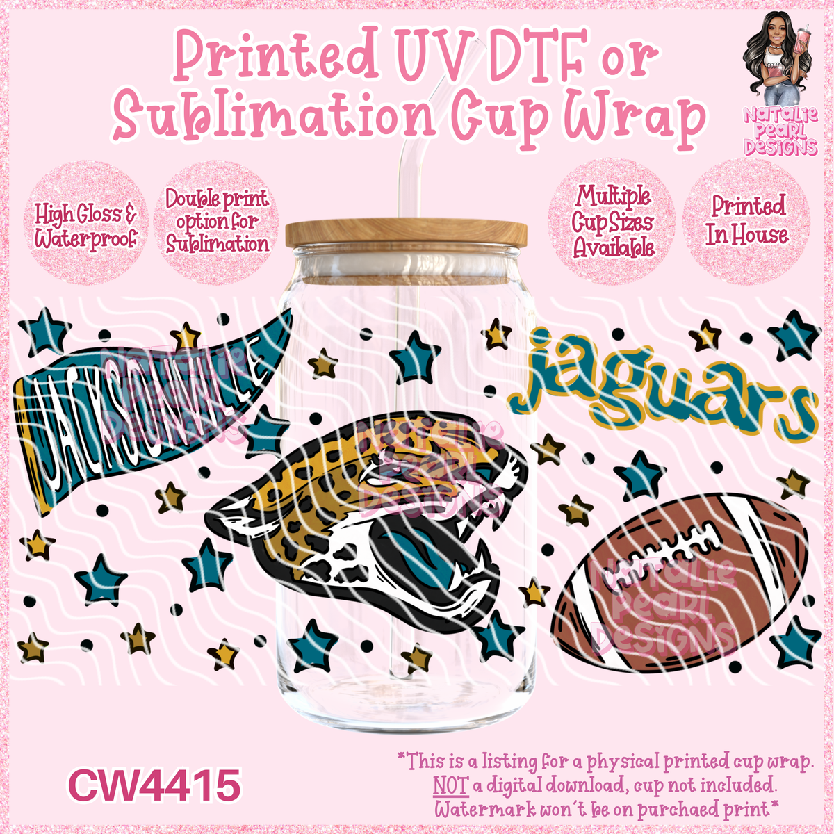 CW4415 UV DTF/SUB Cup Wraps