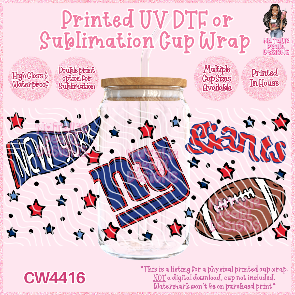 CW4416 UV DTF/SUB Cup Wraps